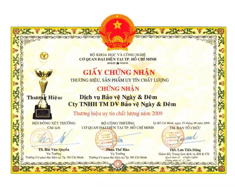 Chứng chỉ 1